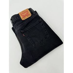 Levis 550 Jeans Black Denim Pants Relaxed  Size 33x34